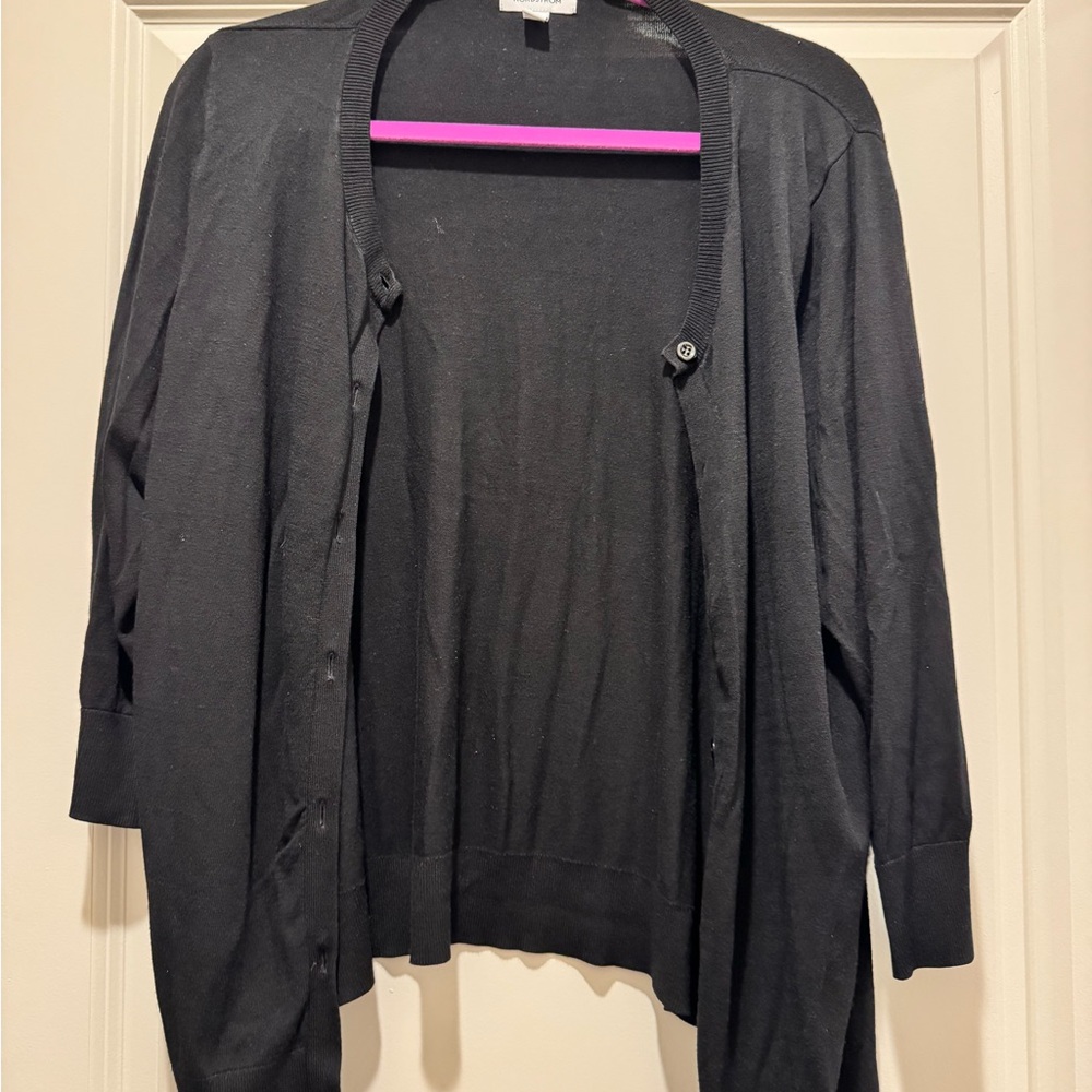 Nordstrom Women's Black Cardigan Sweater